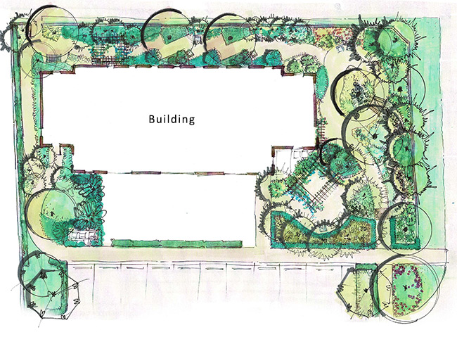 Healing gardens for a new Holistic Medical Center in South Florida